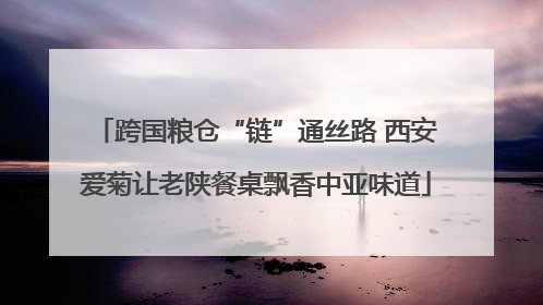 跨国粮仓“链”通丝路 西安爱菊让老陕餐桌飘香中亚味道